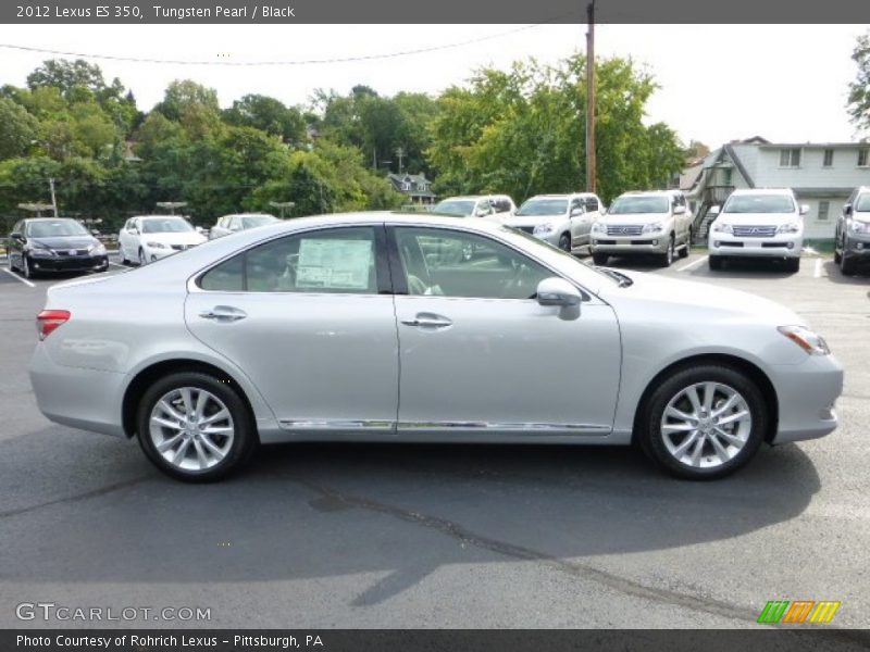 Tungsten Pearl / Black 2012 Lexus ES 350