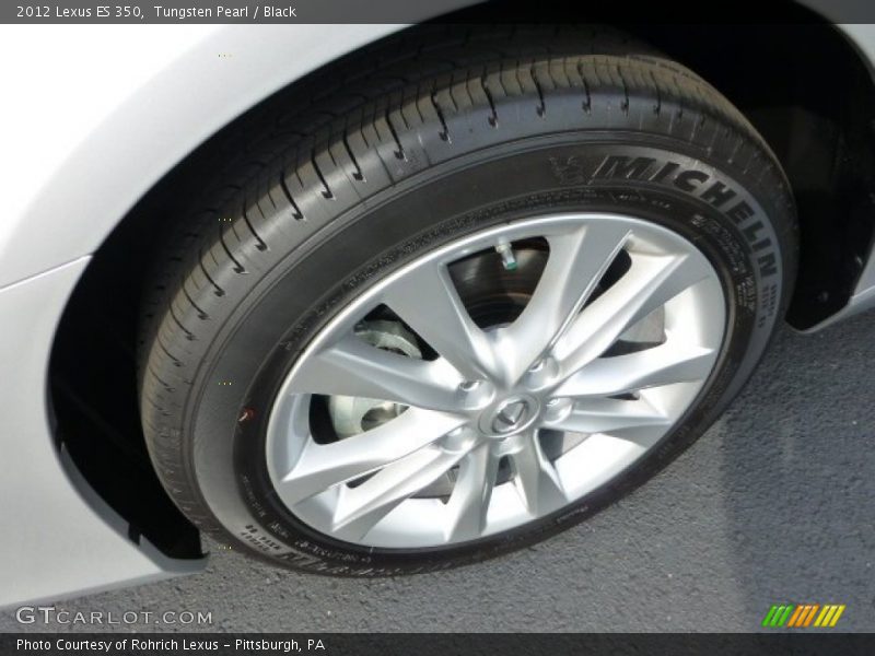 Tungsten Pearl / Black 2012 Lexus ES 350