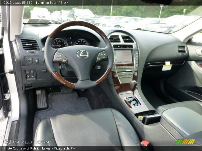 Tungsten Pearl / Black 2012 Lexus ES 350