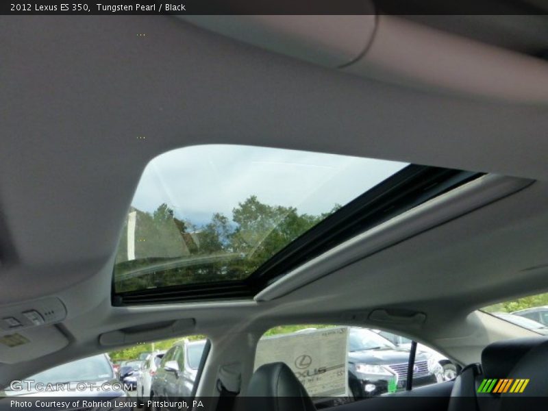 Tungsten Pearl / Black 2012 Lexus ES 350