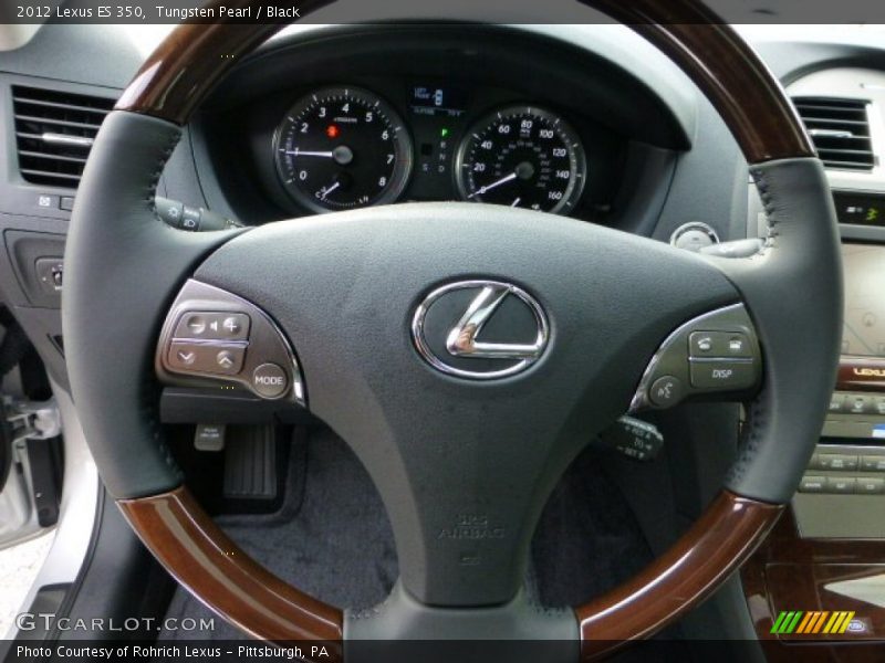 Tungsten Pearl / Black 2012 Lexus ES 350