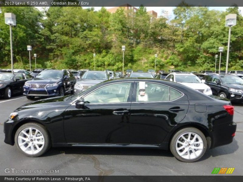 Obsidian Black / Ecru 2012 Lexus IS 250 AWD