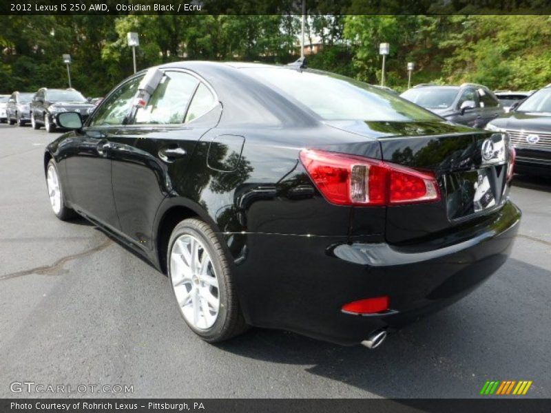Obsidian Black / Ecru 2012 Lexus IS 250 AWD