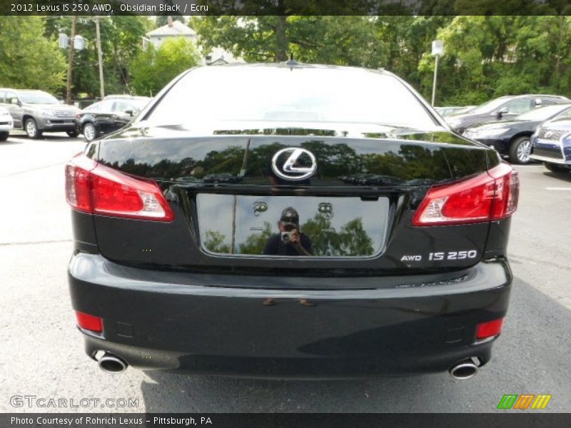 Obsidian Black / Ecru 2012 Lexus IS 250 AWD