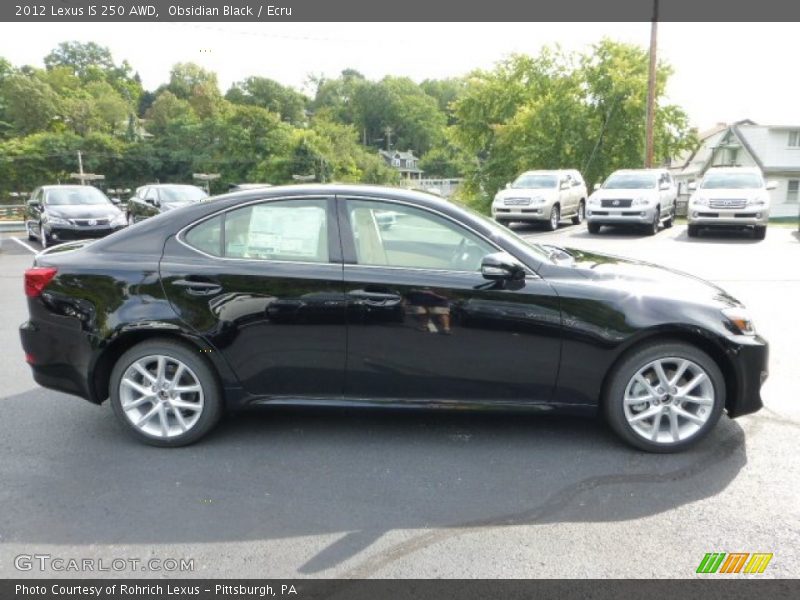 Obsidian Black / Ecru 2012 Lexus IS 250 AWD