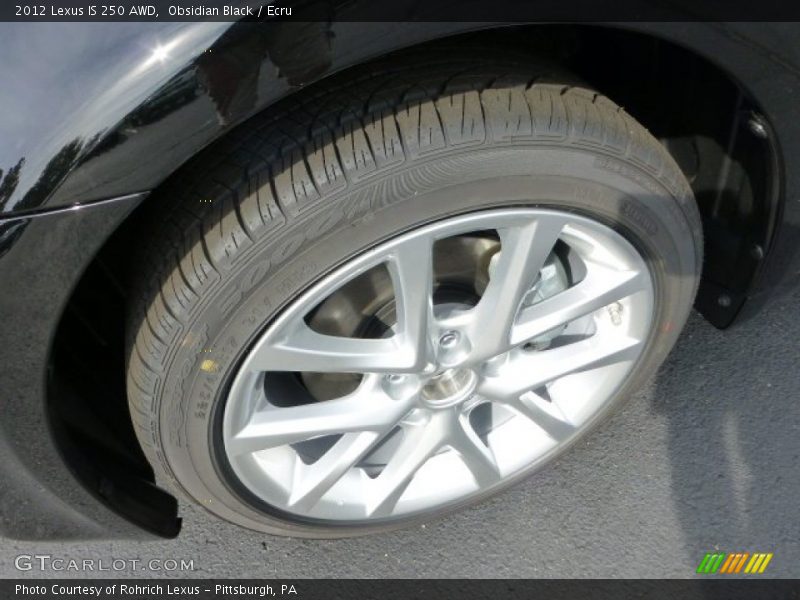 Obsidian Black / Ecru 2012 Lexus IS 250 AWD