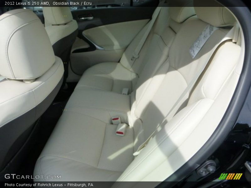 Obsidian Black / Ecru 2012 Lexus IS 250 AWD