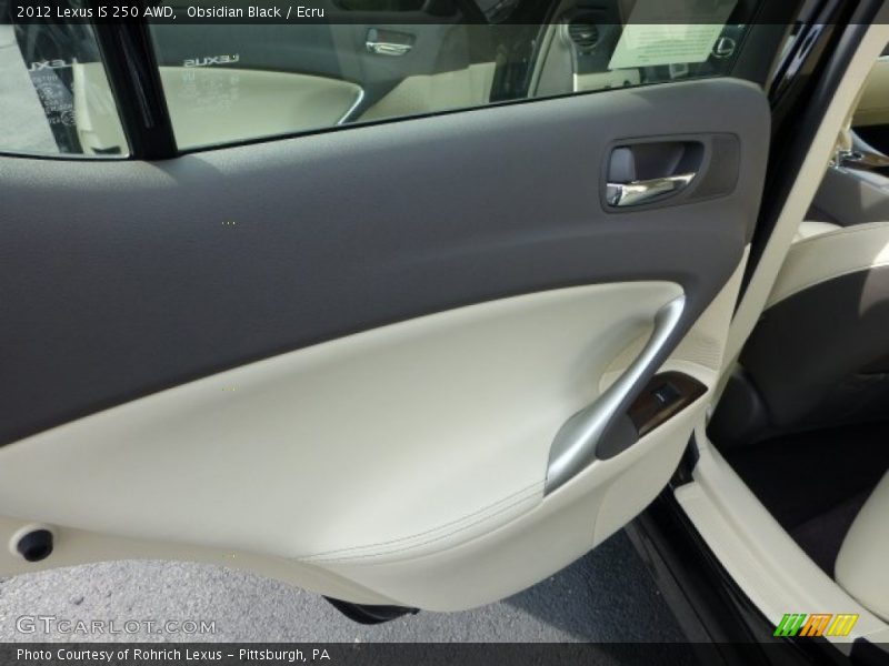 Obsidian Black / Ecru 2012 Lexus IS 250 AWD