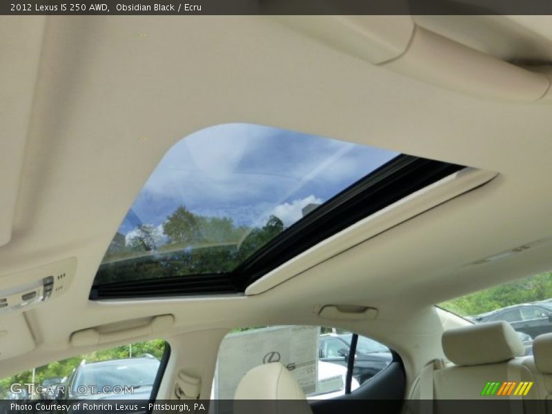 Obsidian Black / Ecru 2012 Lexus IS 250 AWD
