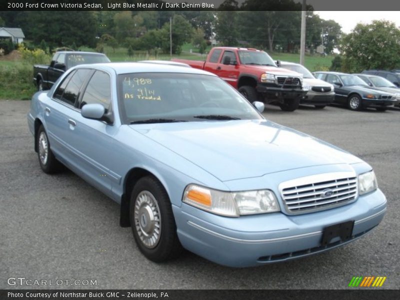 Light Blue Metallic / Dark Denim Blue 2000 Ford Crown Victoria Sedan