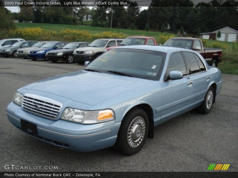 Light Blue Metallic / Dark Denim Blue 2000 Ford Crown Victoria Sedan
