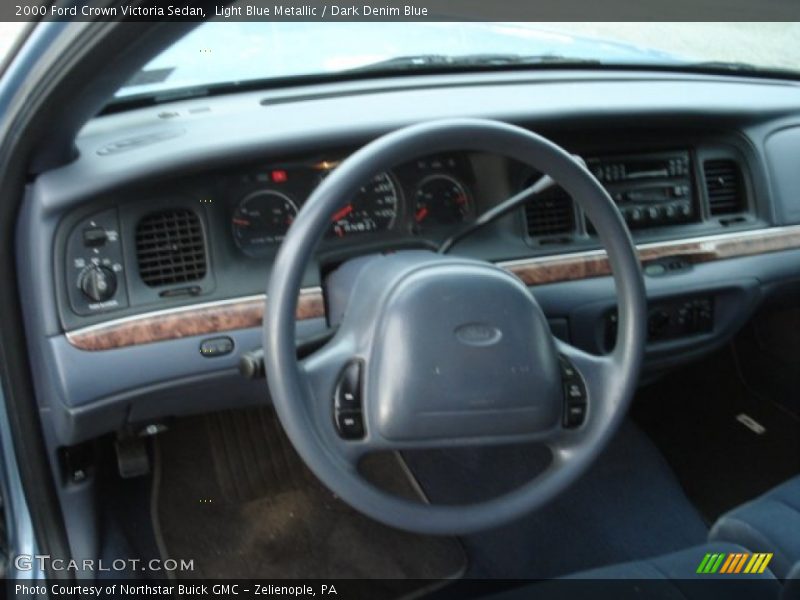 Light Blue Metallic / Dark Denim Blue 2000 Ford Crown Victoria Sedan