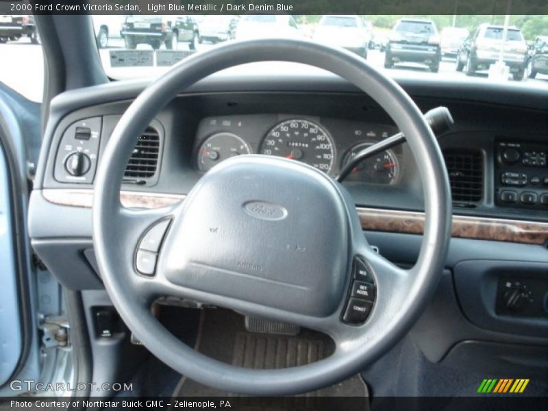 Light Blue Metallic / Dark Denim Blue 2000 Ford Crown Victoria Sedan