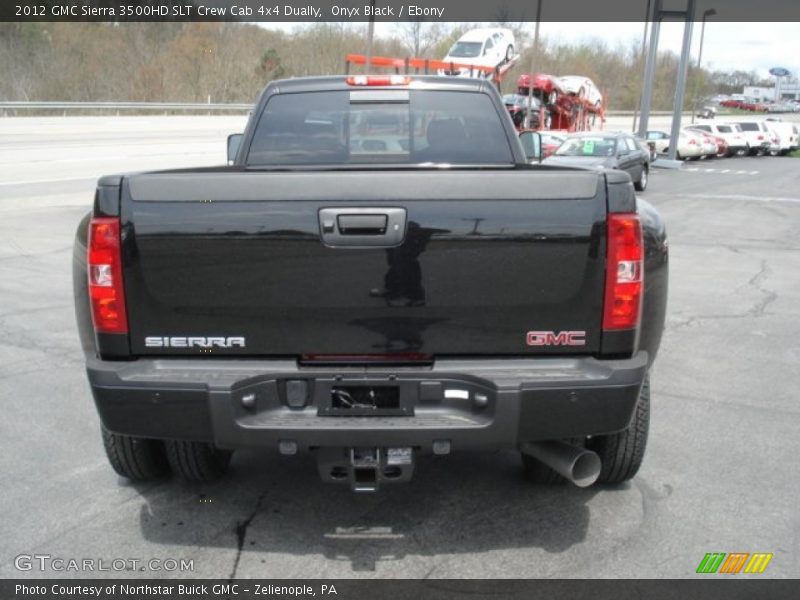 Onyx Black / Ebony 2012 GMC Sierra 3500HD SLT Crew Cab 4x4 Dually