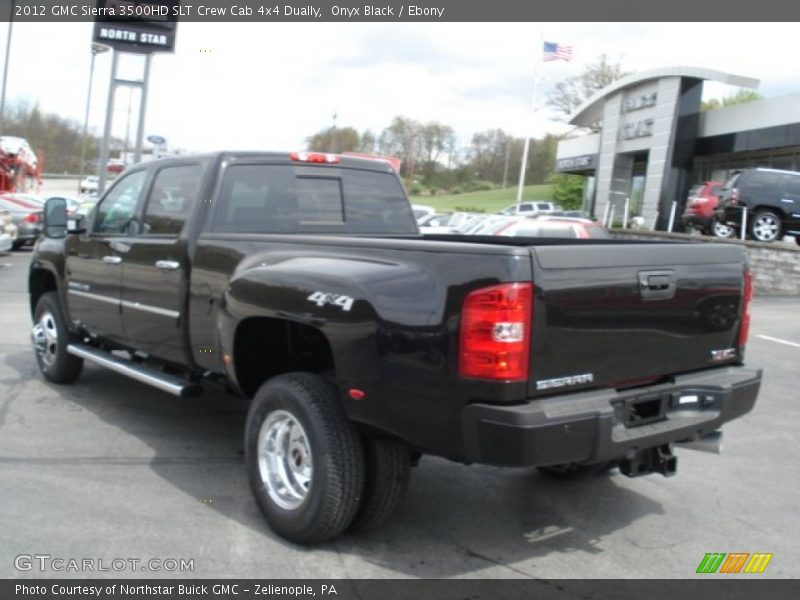 Onyx Black / Ebony 2012 GMC Sierra 3500HD SLT Crew Cab 4x4 Dually