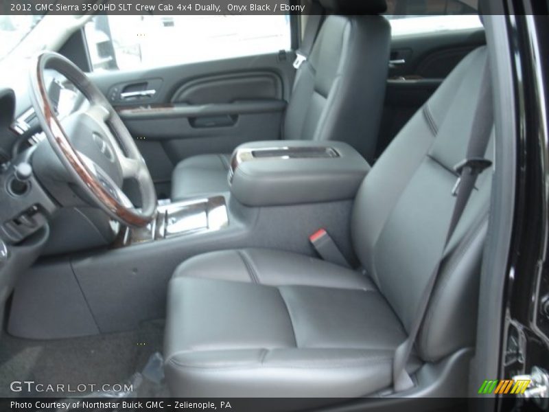 Onyx Black / Ebony 2012 GMC Sierra 3500HD SLT Crew Cab 4x4 Dually