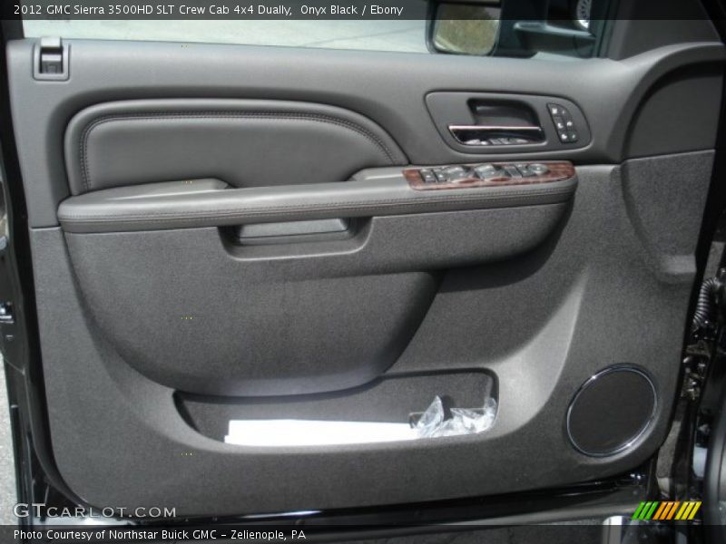 Onyx Black / Ebony 2012 GMC Sierra 3500HD SLT Crew Cab 4x4 Dually