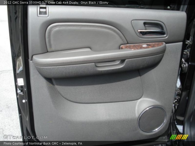 Onyx Black / Ebony 2012 GMC Sierra 3500HD SLT Crew Cab 4x4 Dually