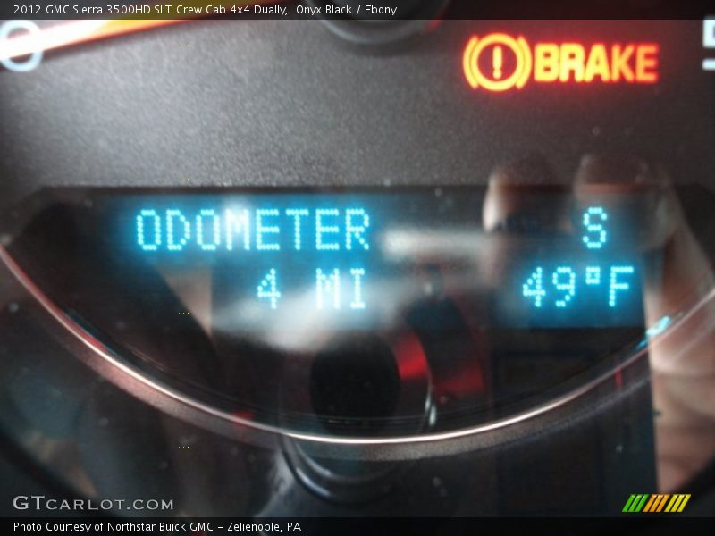 Onyx Black / Ebony 2012 GMC Sierra 3500HD SLT Crew Cab 4x4 Dually