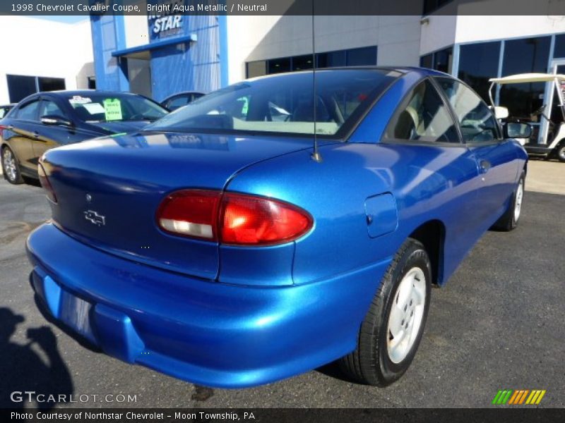 Bright Aqua Metallic / Neutral 1998 Chevrolet Cavalier Coupe
