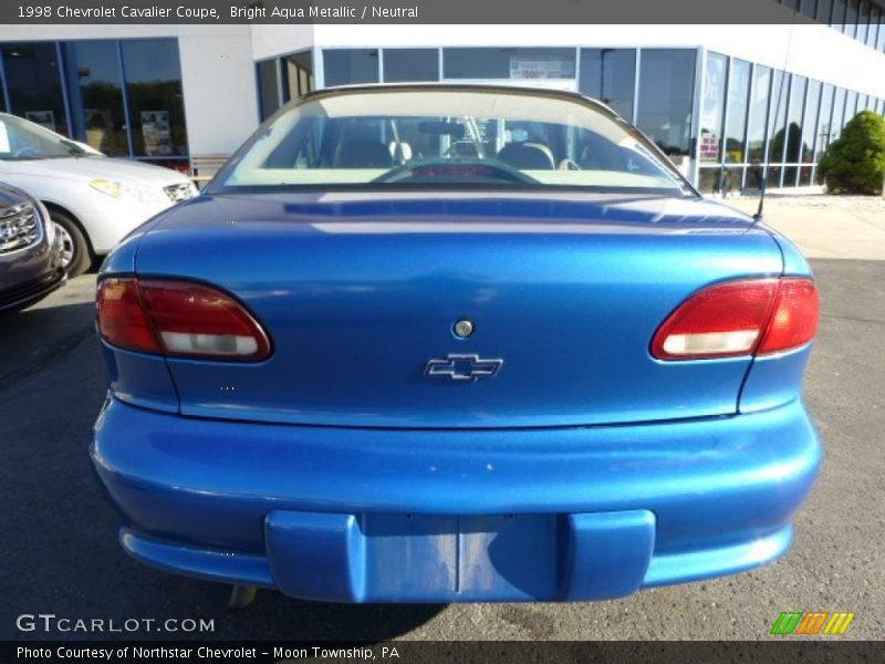Bright Aqua Metallic / Neutral 1998 Chevrolet Cavalier Coupe
