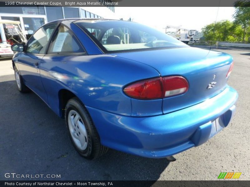 Bright Aqua Metallic / Neutral 1998 Chevrolet Cavalier Coupe