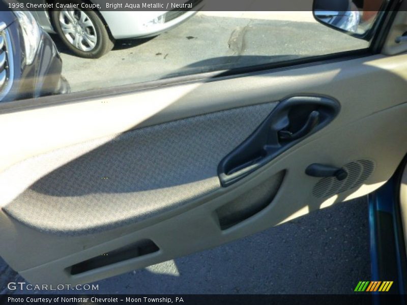 Bright Aqua Metallic / Neutral 1998 Chevrolet Cavalier Coupe