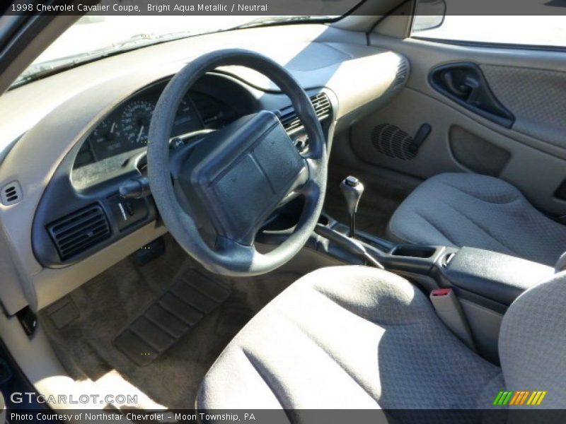 Bright Aqua Metallic / Neutral 1998 Chevrolet Cavalier Coupe