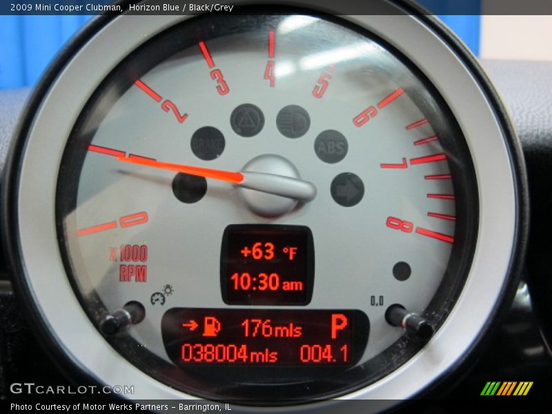 Horizon Blue / Black/Grey 2009 Mini Cooper Clubman
