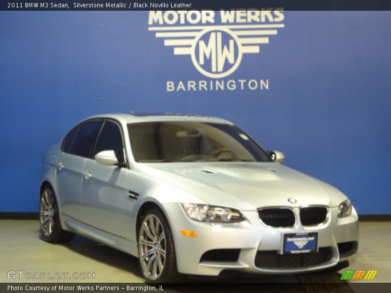 Silverstone Metallic / Black Novillo Leather 2011 BMW M3 Sedan