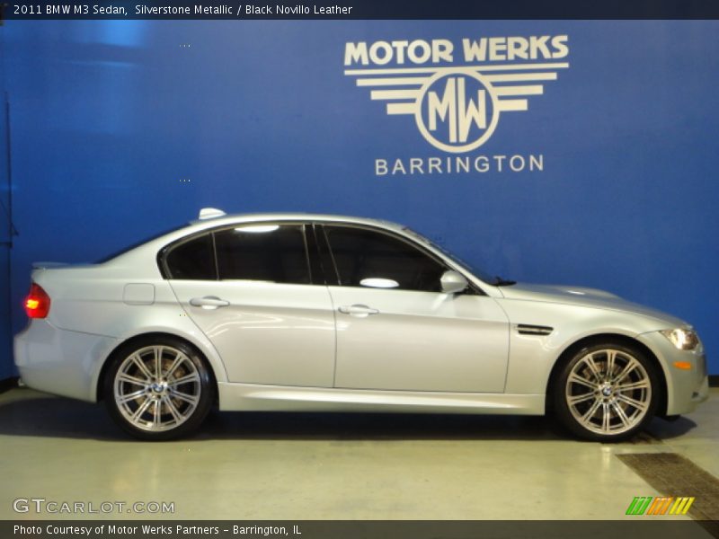Silverstone Metallic / Black Novillo Leather 2011 BMW M3 Sedan