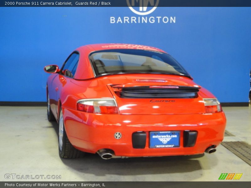 Guards Red / Black 2000 Porsche 911 Carrera Cabriolet