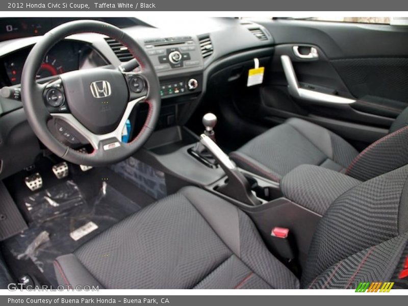 Taffeta White / Black 2012 Honda Civic Si Coupe