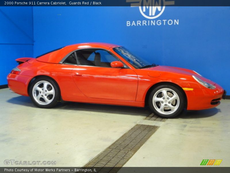 Guards Red / Black 2000 Porsche 911 Carrera Cabriolet