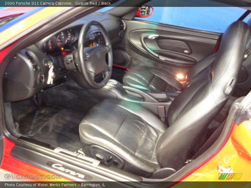 Guards Red / Black 2000 Porsche 911 Carrera Cabriolet