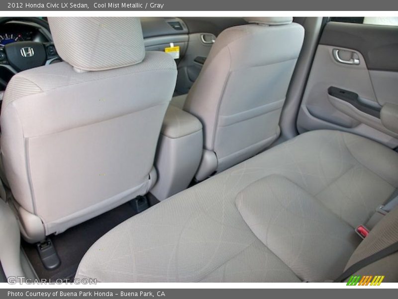 Cool Mist Metallic / Gray 2012 Honda Civic LX Sedan