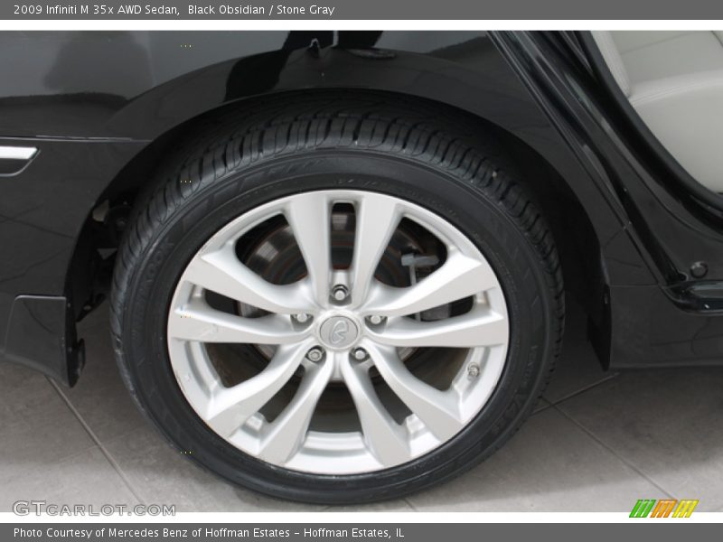 Black Obsidian / Stone Gray 2009 Infiniti M 35x AWD Sedan