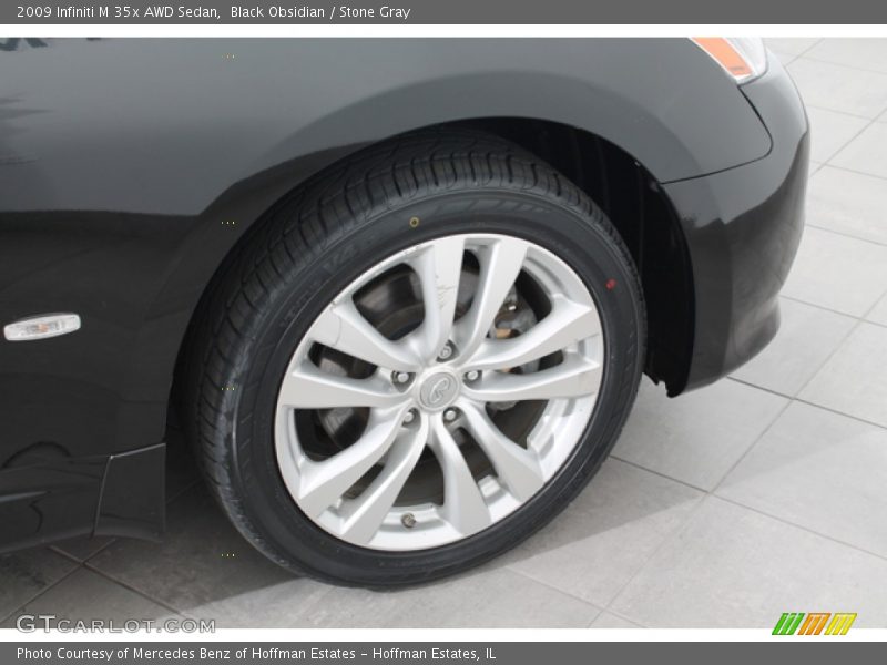 Black Obsidian / Stone Gray 2009 Infiniti M 35x AWD Sedan