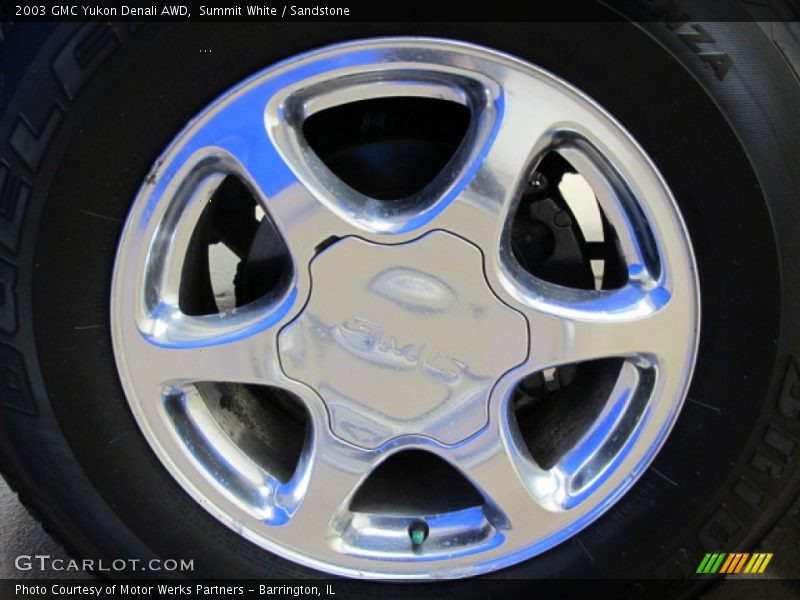 Summit White / Sandstone 2003 GMC Yukon Denali AWD