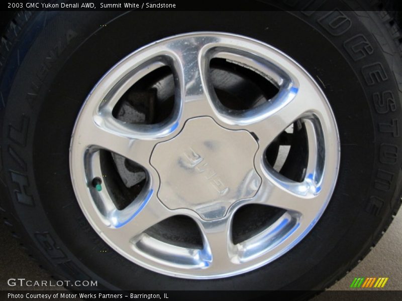 Summit White / Sandstone 2003 GMC Yukon Denali AWD