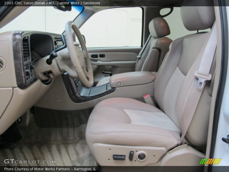 Summit White / Sandstone 2003 GMC Yukon Denali AWD