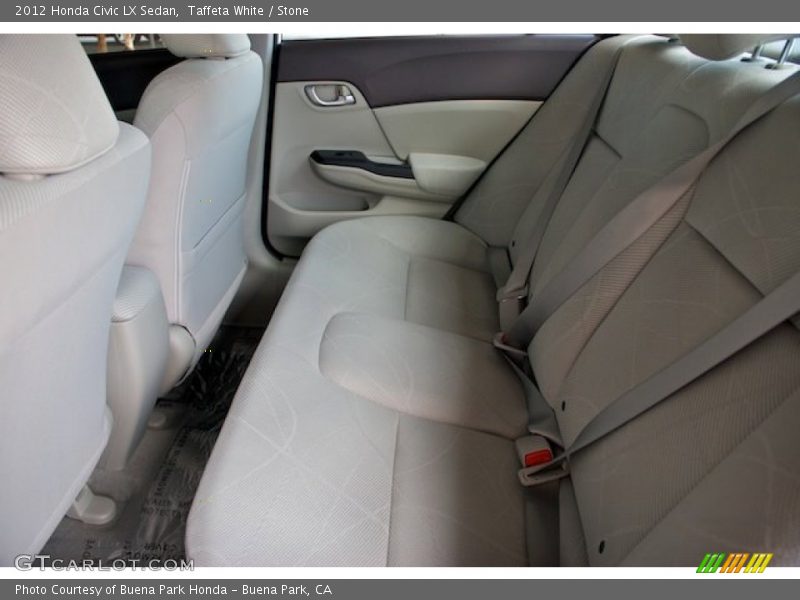 Taffeta White / Stone 2012 Honda Civic LX Sedan