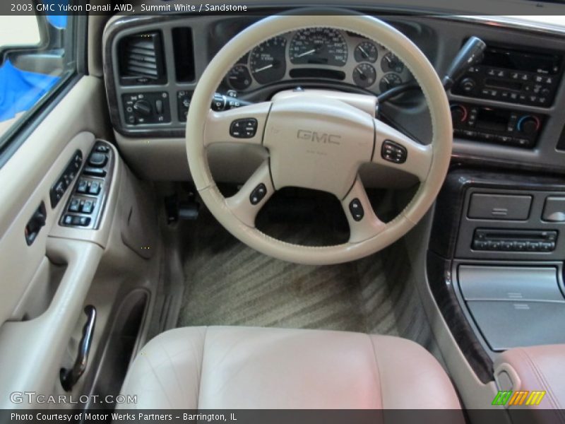 Summit White / Sandstone 2003 GMC Yukon Denali AWD