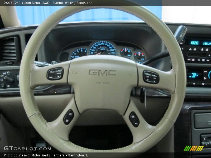 Summit White / Sandstone 2003 GMC Yukon Denali AWD
