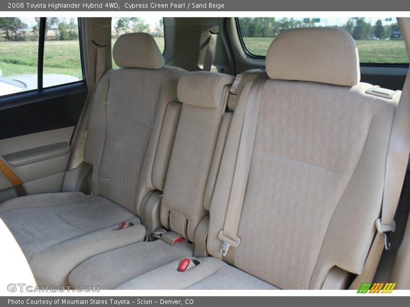 Cypress Green Pearl / Sand Beige 2008 Toyota Highlander Hybrid 4WD