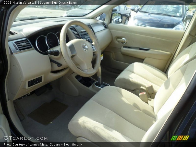Blue Onyx / Beige 2008 Nissan Versa 1.8 S Sedan