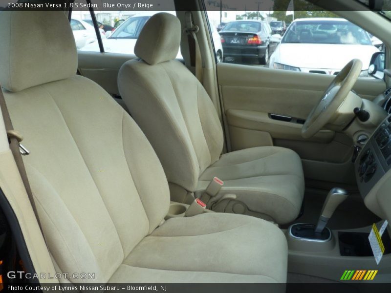 Blue Onyx / Beige 2008 Nissan Versa 1.8 S Sedan