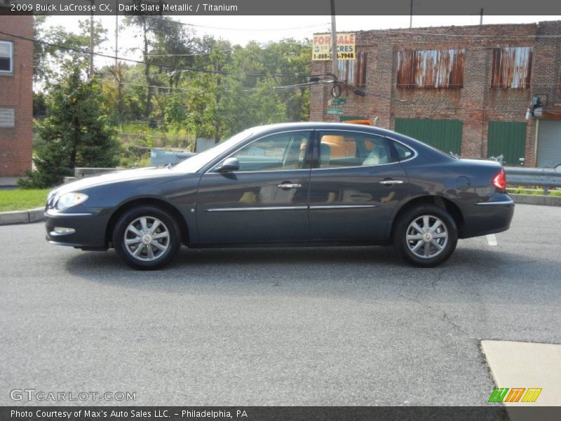 Dark Slate Metallic / Titanium 2009 Buick LaCrosse CX