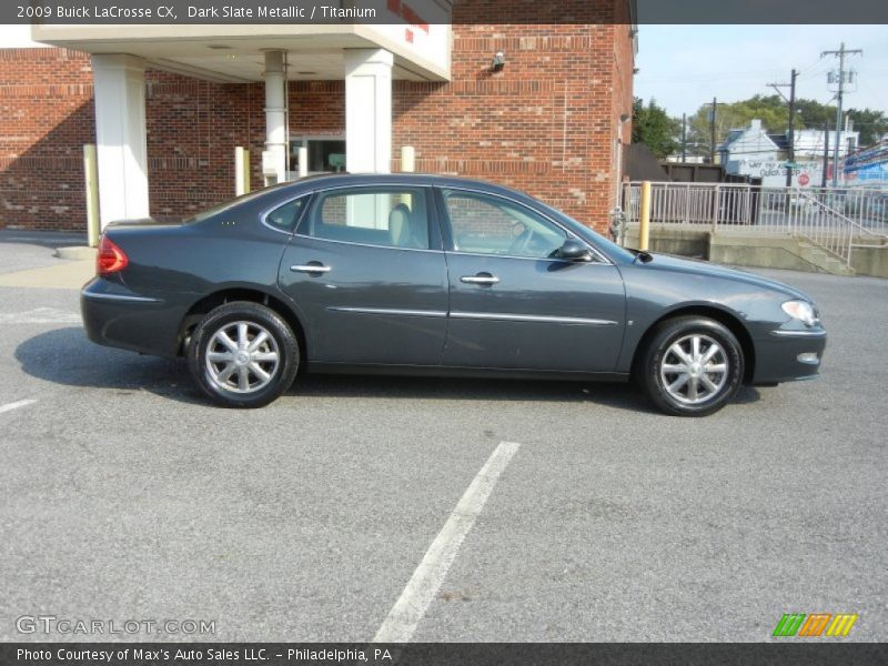 Dark Slate Metallic / Titanium 2009 Buick LaCrosse CX