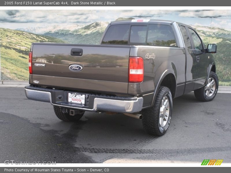 Dark Stone Metallic / Black 2005 Ford F150 Lariat SuperCab 4x4